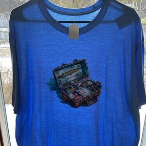 Fanatics Blue Graphic Short Sleeve Tee